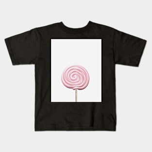 Pink lollipop, Print Pink, Girls Nursery Room Decor, Candy, Kids room print art, Trendy modern print Kids T-Shirt